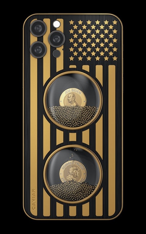 Caviar ra mắt iPhone 12 Pro phiên bản “Biden & Trump”: Khung titan, đính vàng, giá từ 345 triệu đồng