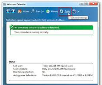 Tắt Windows Defender trên Windows 7 và Windows Vista